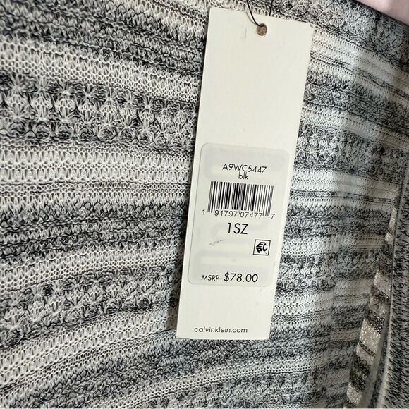 Calvin Klein Striped Longline Cardigan - Picture 5 of 5